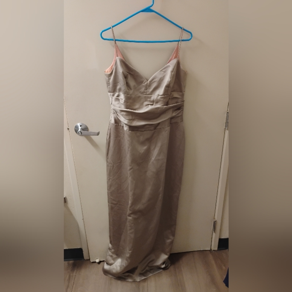 Vintage 1990s 2000s Nicole Miller Spaghetti Strap Maxi Formal Dress